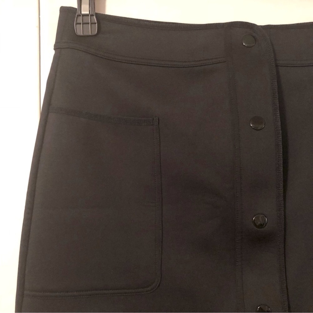 🔥 SANDRO Black Juliena Scuba Skirt with pockets size 3 / large - Picture 12 of 14
